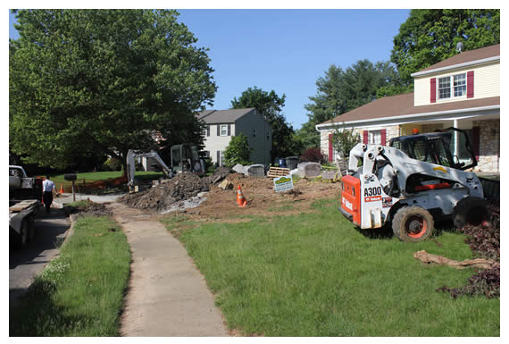 Longford Before, During & After Hardscape Construction