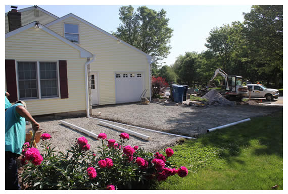 Longford Before, During & After Hardscape Construction