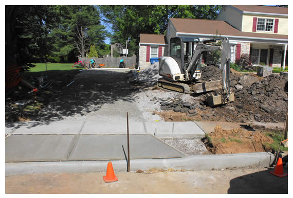 Longford Before, During & After Hardscape Construction