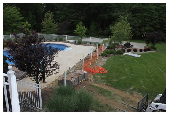 Longford Before, During & After Poolscapes Construction