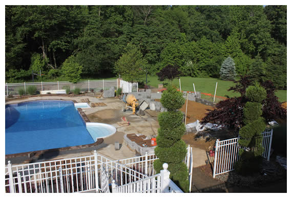 Longford Before, During & After Poolscapes Construction