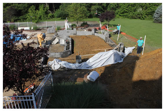 Longford Before, During & After Poolscapes Construction