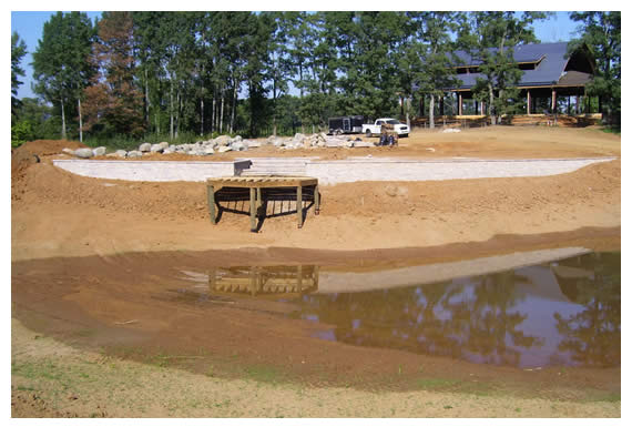 Longford Before, During & After Water Features Construction