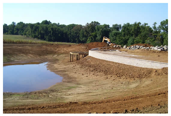 Longford Before, During & After Water Features Construction
