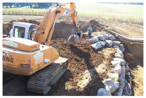 Longford Before, During & After Water Features Construction