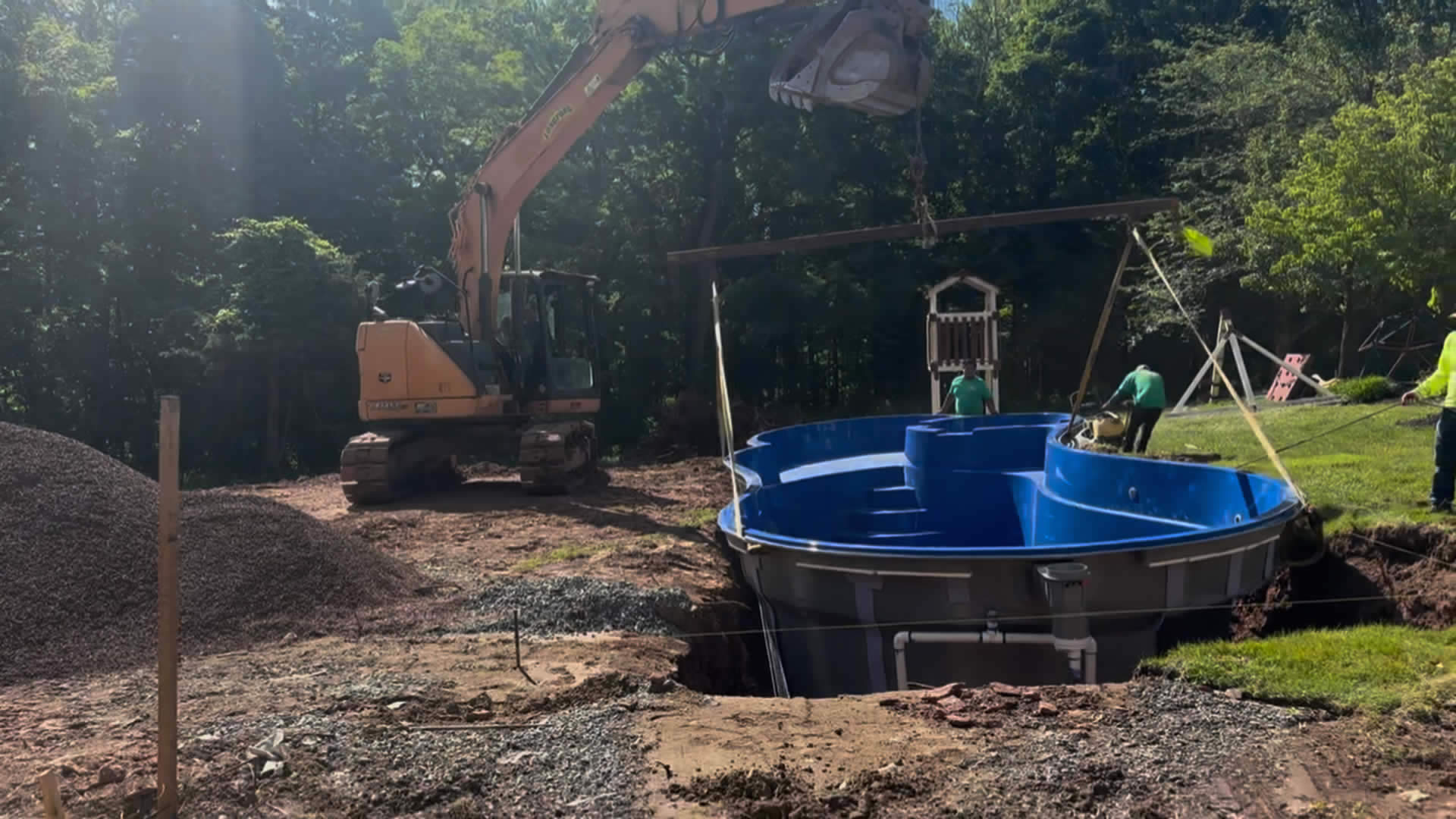 Barnegat Light Pool Installation by Longford
