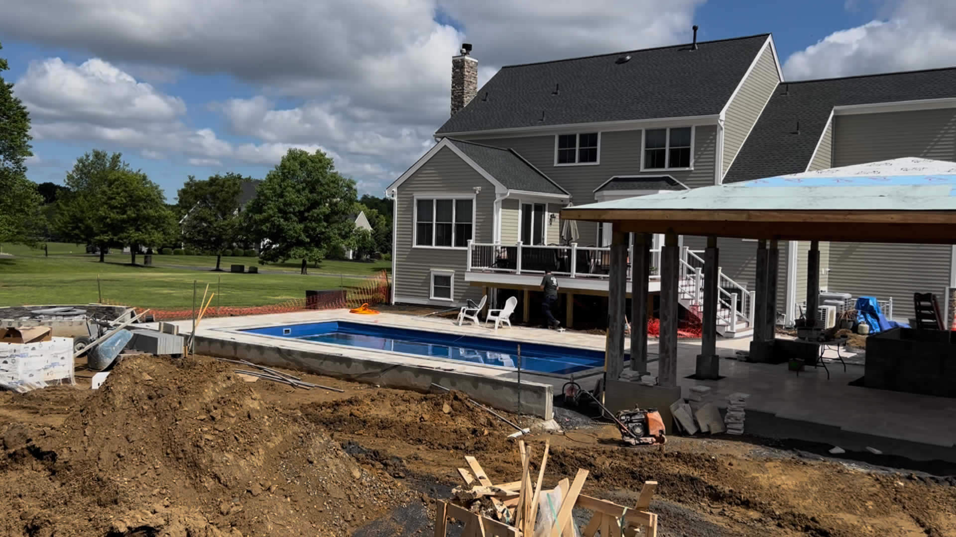 Hazlet Pool Installation by Longford